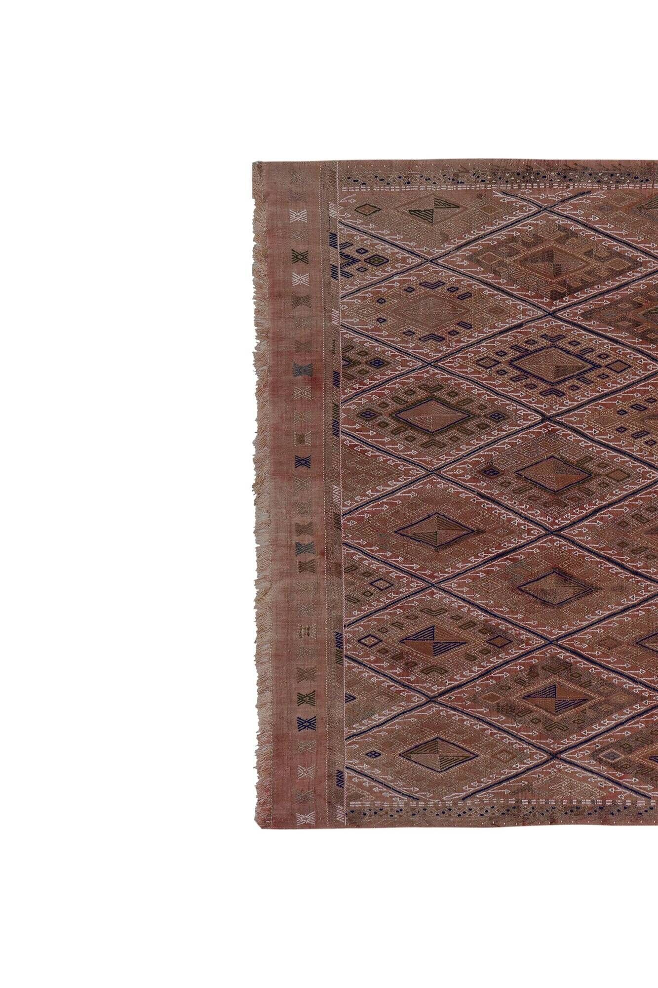 Vintage Turkish kilim handwoven 168x238 cm