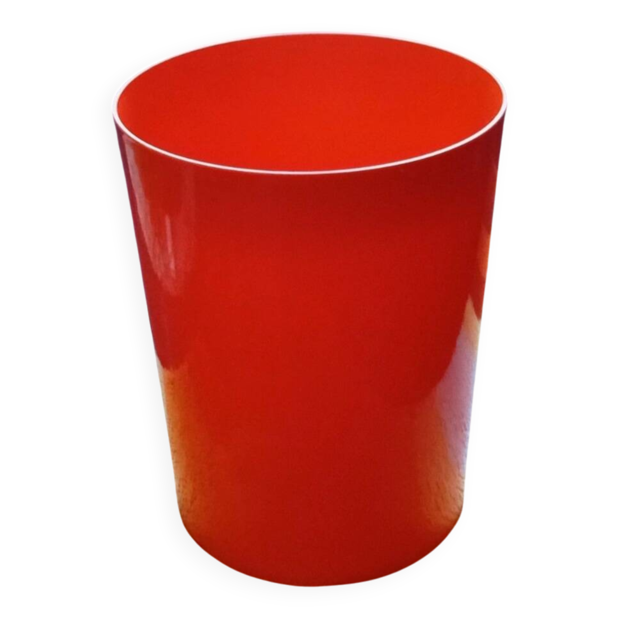 Orange paper bin Syla, 1970