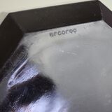 Black bowl Octime Arcoroc 80's