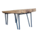 Table basse en bois massif et acier