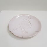 LECUYER ceramic plate with bird decoration