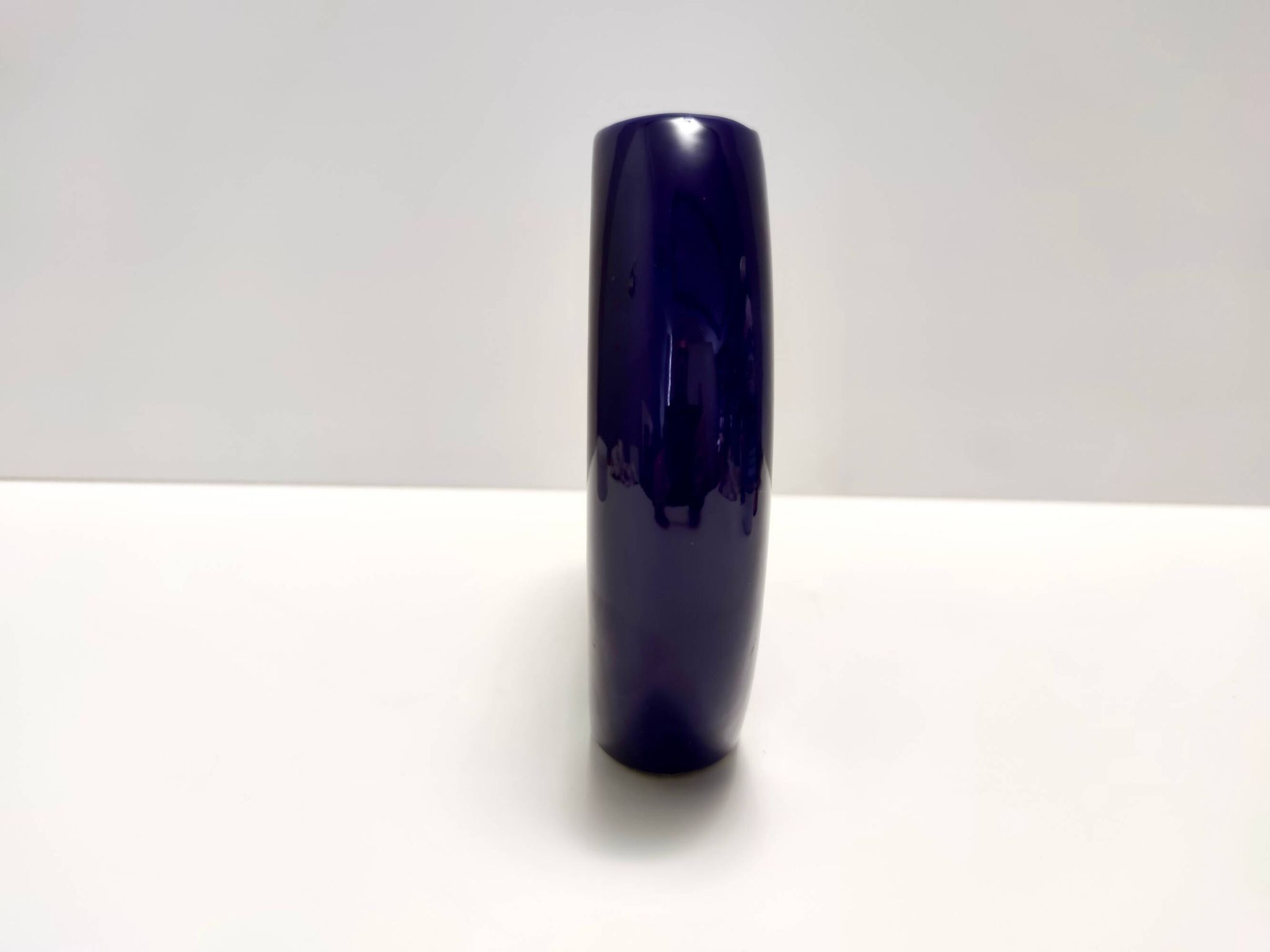 Vintage Blue Glazed Ceramic Vase by Pietro Arosio for Parravicini, Italy, 1