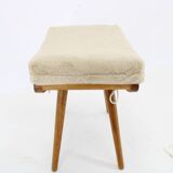 1960s Pair of Ash Stools , Czechoslovakia