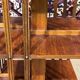 1970s English revolving library in fir