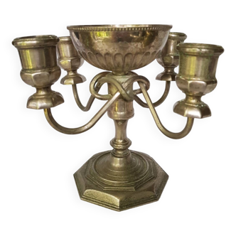Bougeoir argent plaqué Grenadier vintage