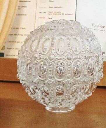 Vintage Molded Glass Globe