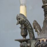 Gloss metal silver style Louis XVI