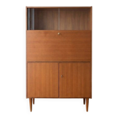 Vintage 1950s wooden secretary desk