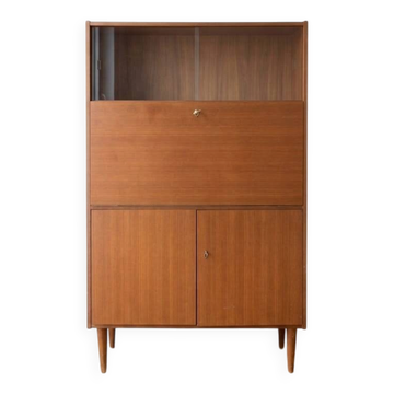 Vintage 1950s wooden secretary desk