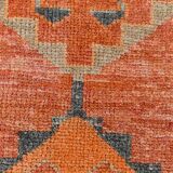 3x11 Red & Pink Super Soft Vintage Runner Rug, 98x335Cm