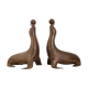 Pair of 1950 vintage sea lion bookends