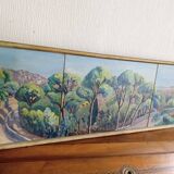 Table of the 50s. Provencal landscape.