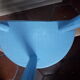 Tabouret tripode bleu
