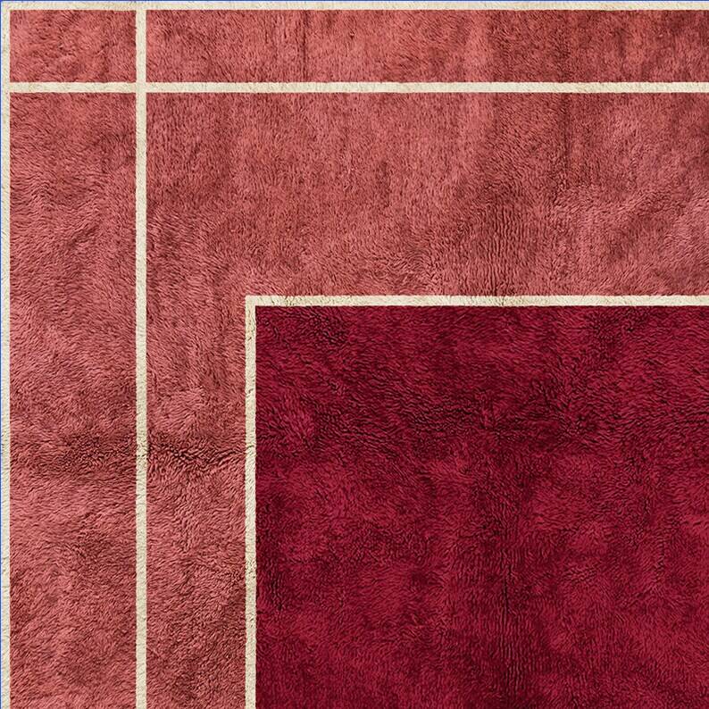 Tapis bérbere fait main traditionnelle 250cmx150cm