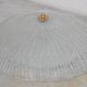 Vintage Italian Transparent Murano Glass Flush Mount Light