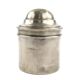 Eclectic pill box, silver-plated brass, Bronowski, Poland, 19th century