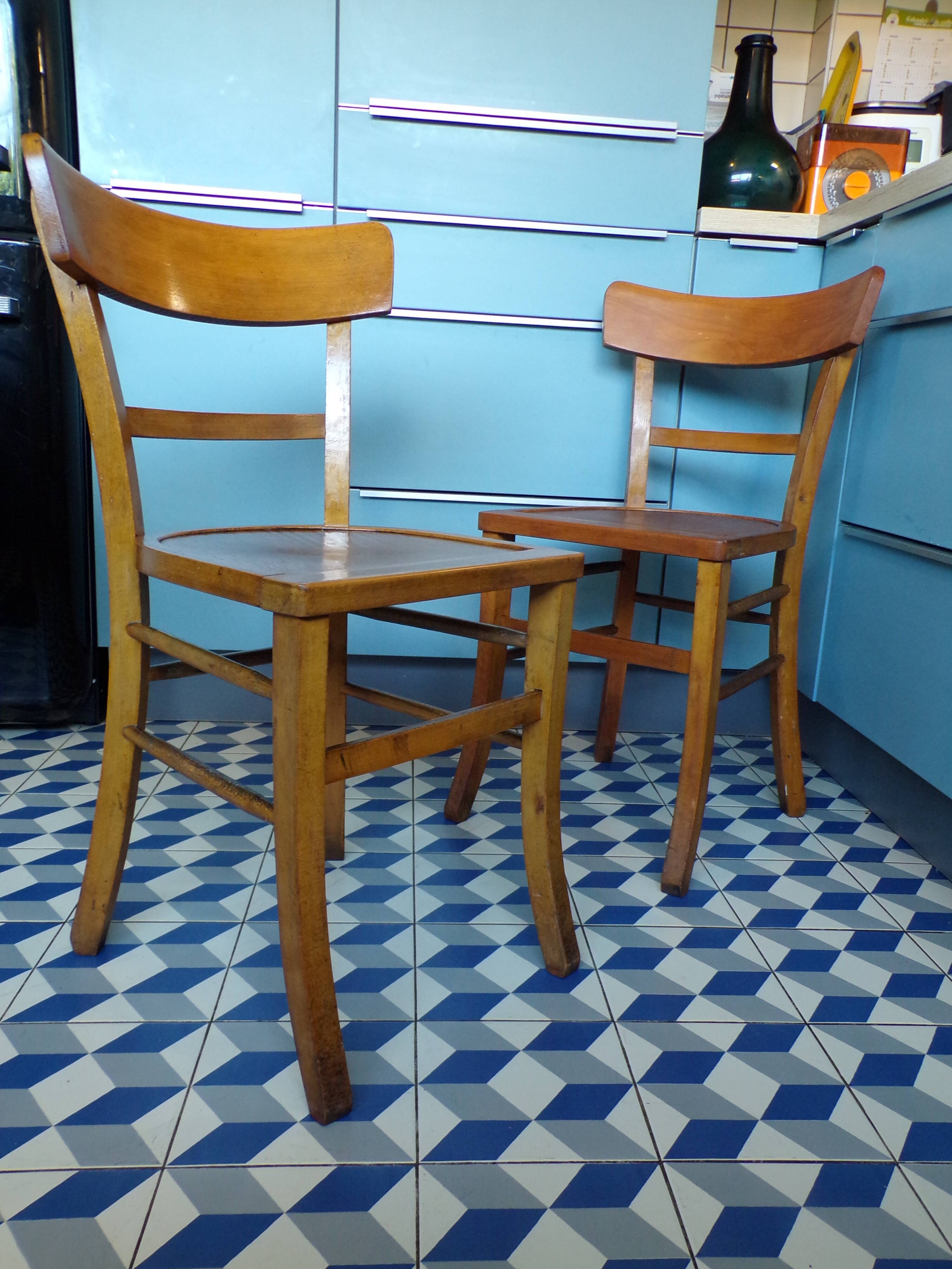 Pair of vintage bistro chairs