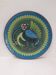 Wall plate folk bird