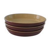 OVAL DISH CARAMEL BROWN - CASSEROLE EMILE HENRY - 26 x 17 CM - NEW (01 08 ) (CB4)