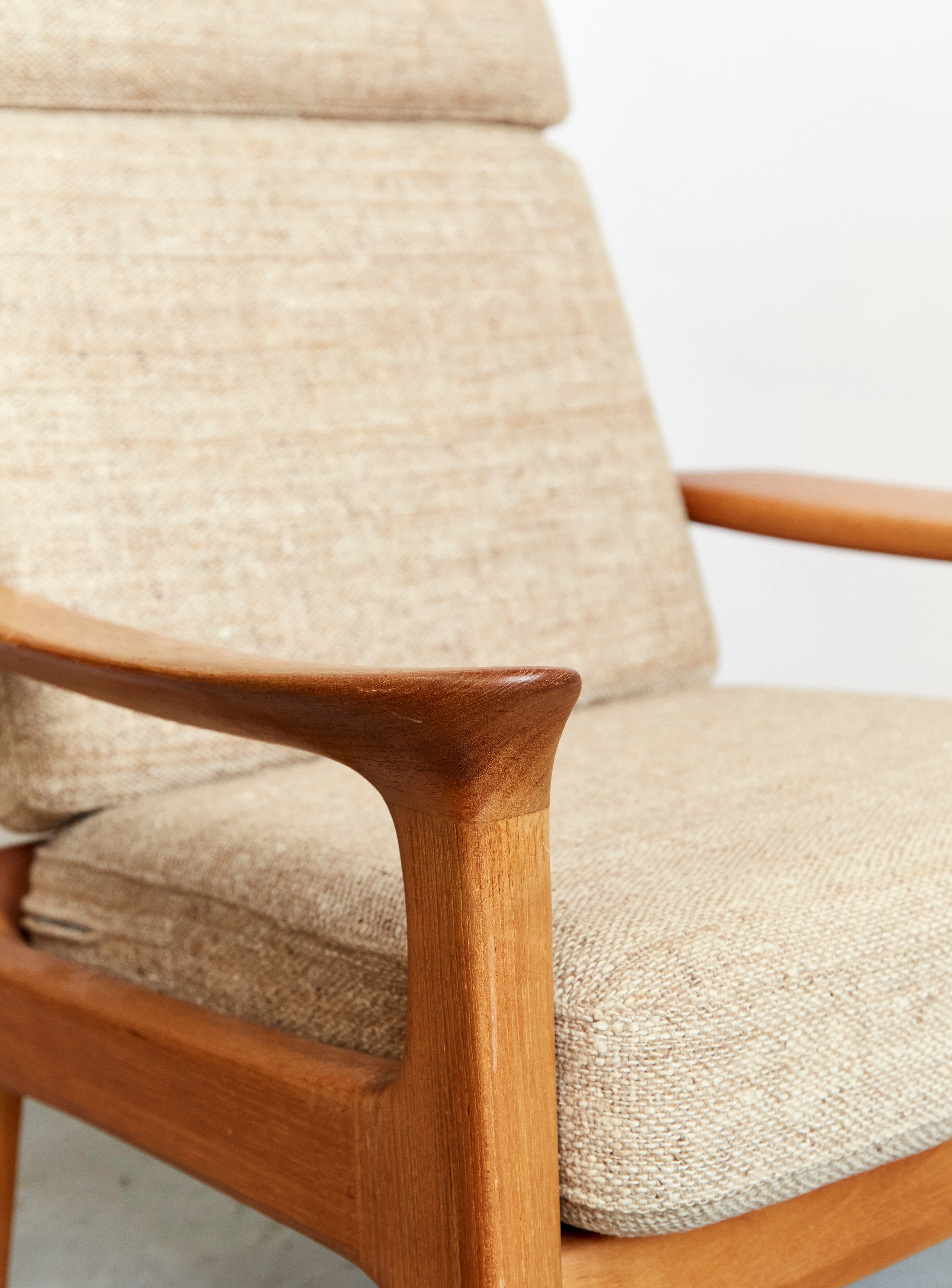 Juul Kristensen Highback Chair & Holstebro Ottoman