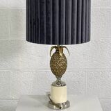 Lampe ananas en laiton vintage