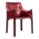 Mario Bellini model Cab 413 dining armchair in leather Cassina Italy 1977