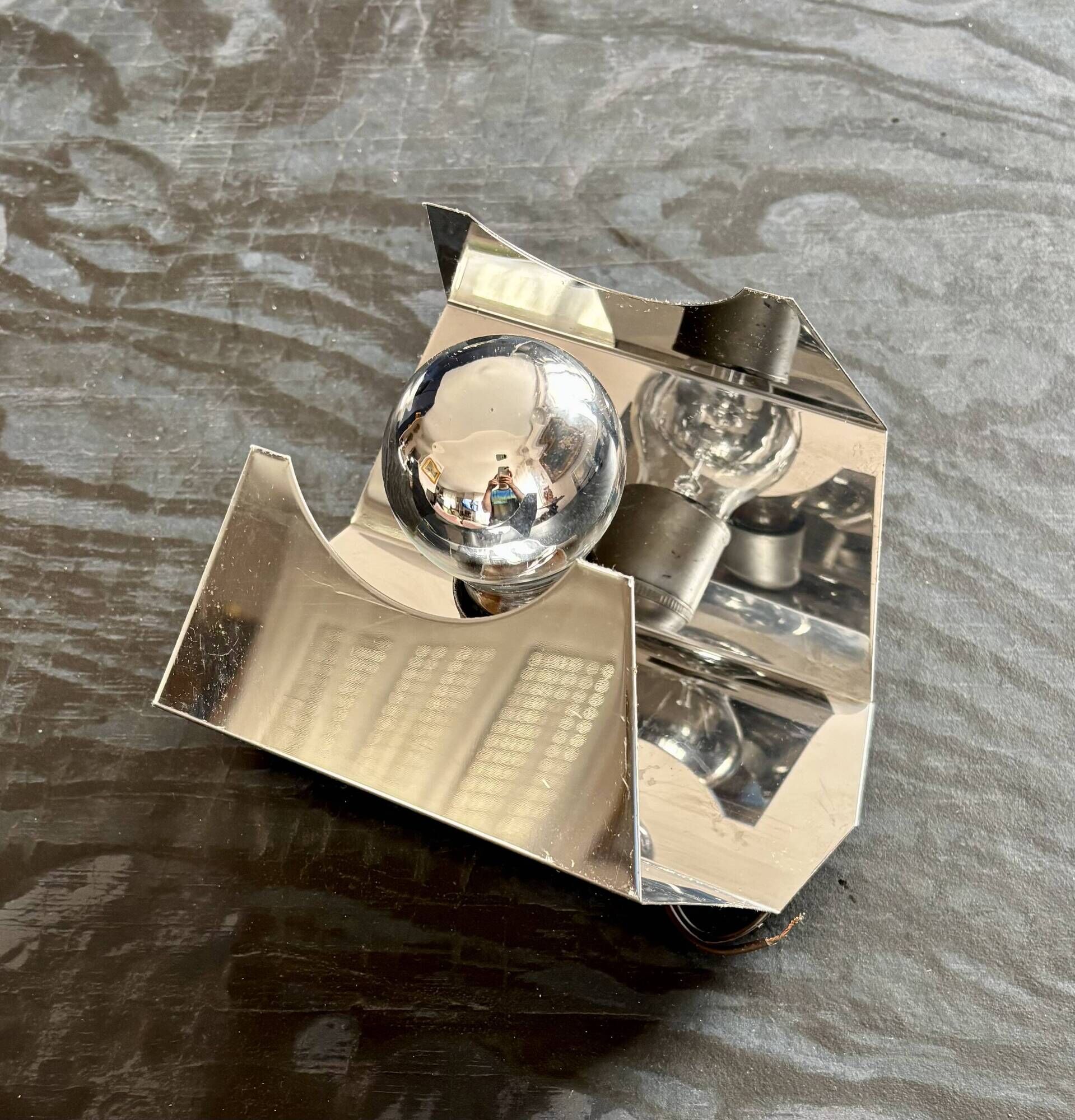 1970s Space Age style vintage wall light