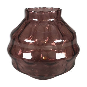 Vase art déco prune
