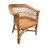 Child rattan chair from the 60s and 70s