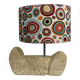 1960s organic French stone table lamp