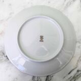 10 white and gold porcelain dinner plates