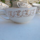 Lot 10 cups + saucers sarreguemines
