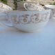 Lot of 10 Sarreguemines cups and saucers.