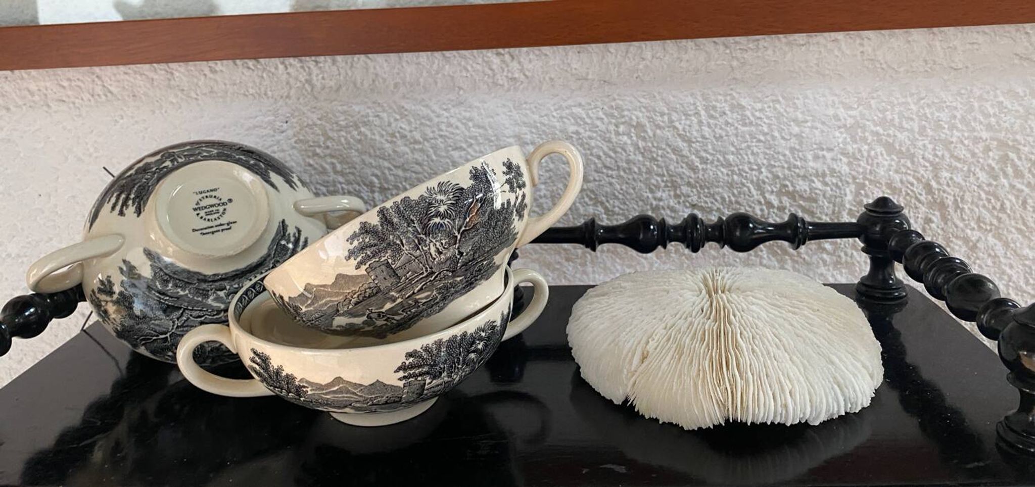 Set of 3 Wedgwood bowls in the Lugano pattern.