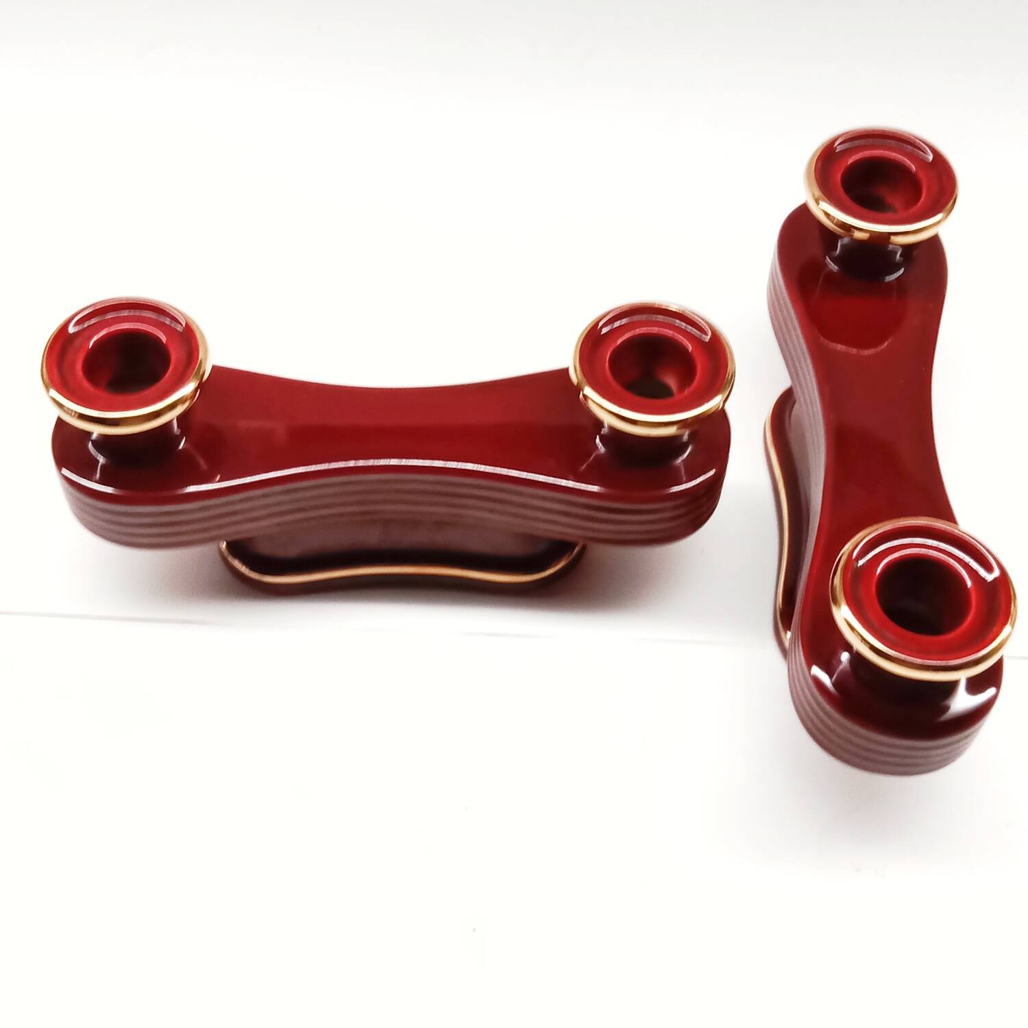 Set of 2 Art Deco candlesticks from the 1930s