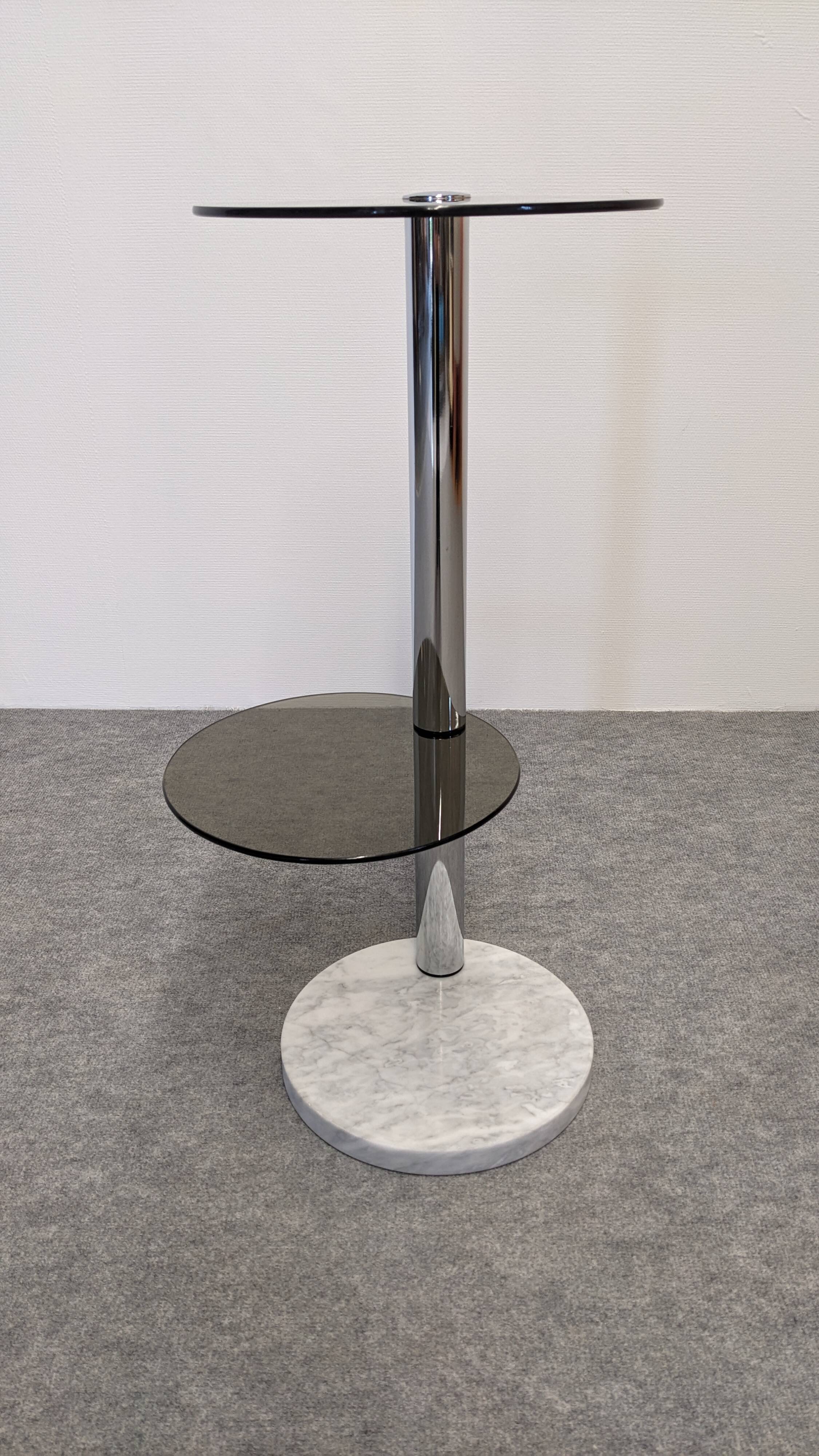 Space age side table or end table, France circa 1970.