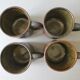Set of 4  sandstone mugs 70 years