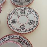 Artisanal terracotta tea or coffee set in Mediterranean style