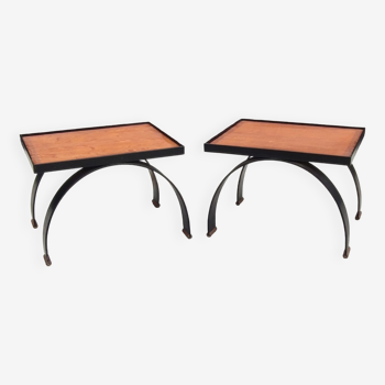 Paire de petites tables design