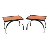 Pair of small design tables