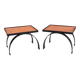 Paire de petites tables design