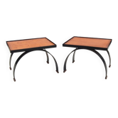 Pair of small design tables