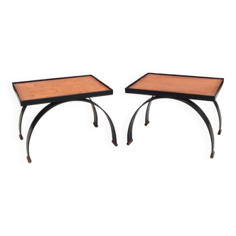 Paire de petites tables design