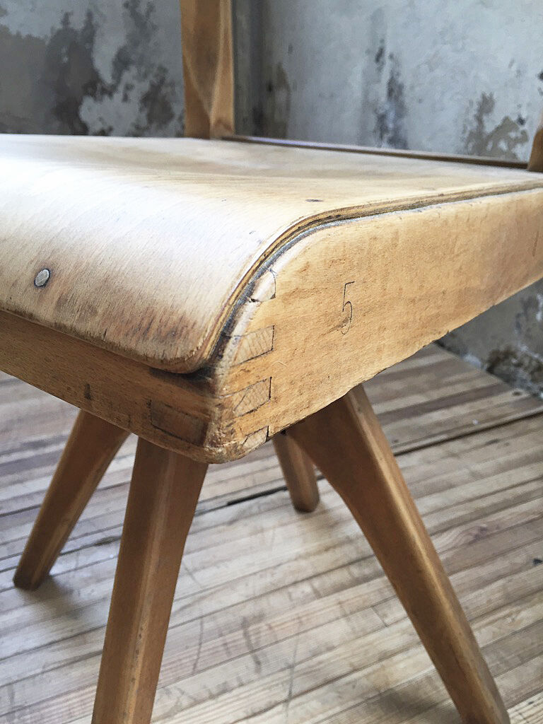 Chaise Casala pivotante hêtre