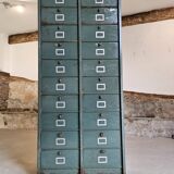 Clamshell furniture / Industrial metal furniture with two Strafor columns