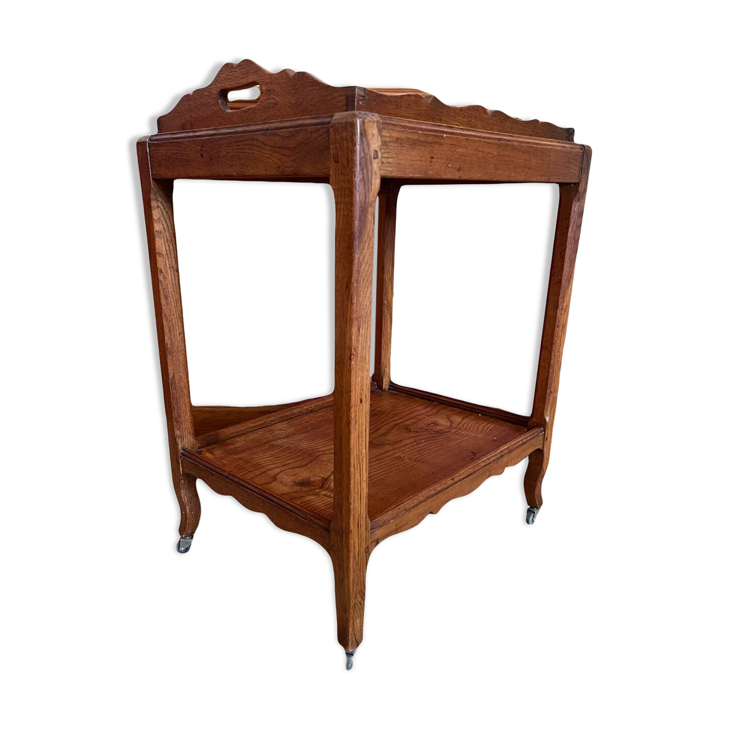 Desserte en bois, plateau amovible