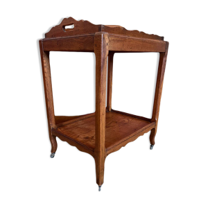 desserte en bois, plateau