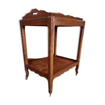 Desserte en bois, plateau amovible