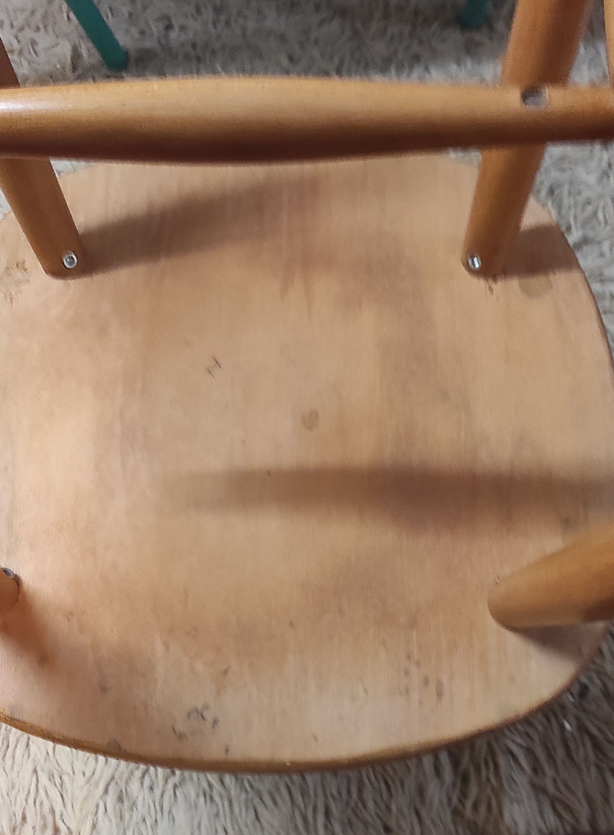 Scandinavian style slatted chair in solid wood - mid 20th century.