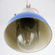 Blue industrial hanging light from tep